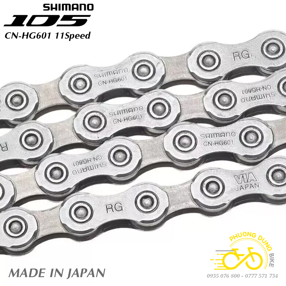 Xích sên xe đạp shimano 105 5800 cn hg601 11 speed - hàng chính hãng