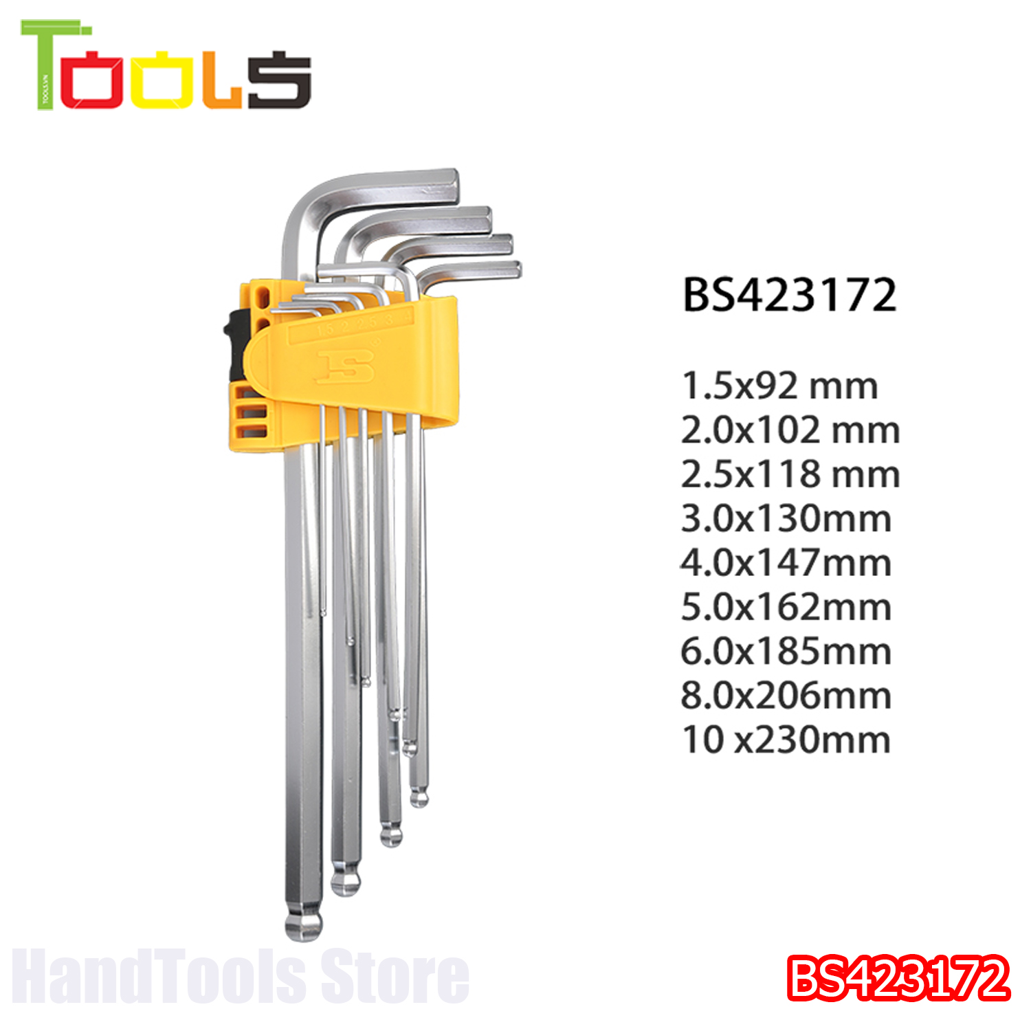 Bộ lục giác bi 9 cây BS423172 BOSI
