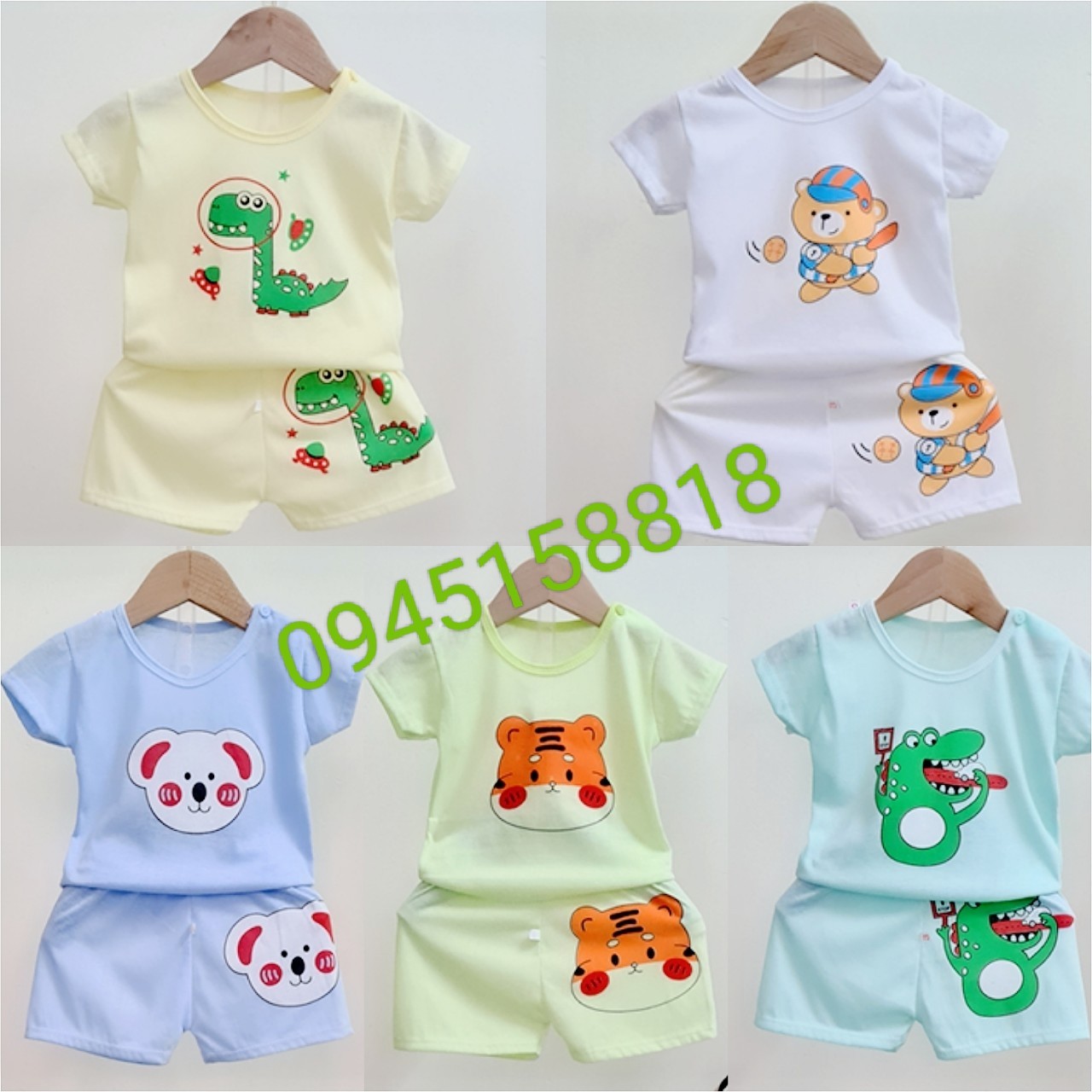 Rẻ vô địch - Set 5 bộ cho bé từ 3-14kg (HỖ TRỢ PHÍ SHIP)