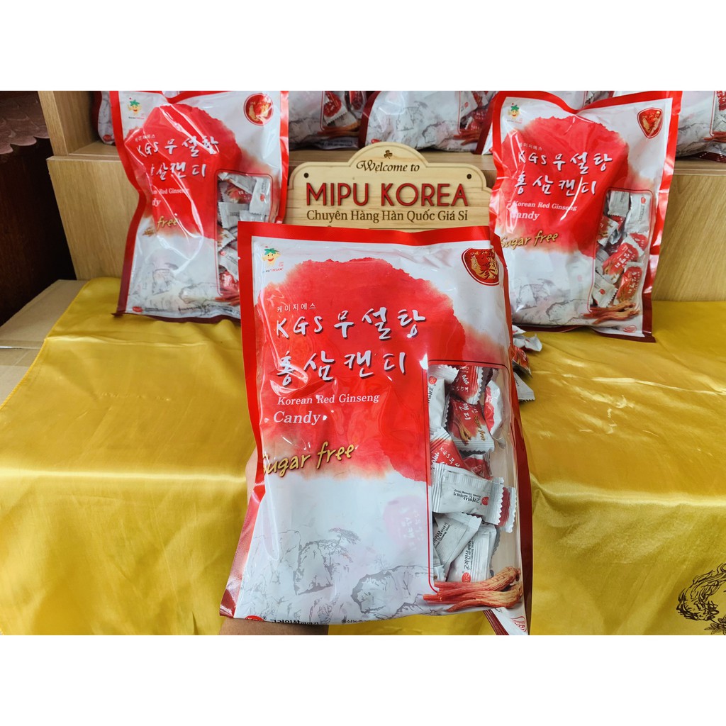 Kẹo hồng sâm không đường 300gr cao cấp KGS hàn quốc