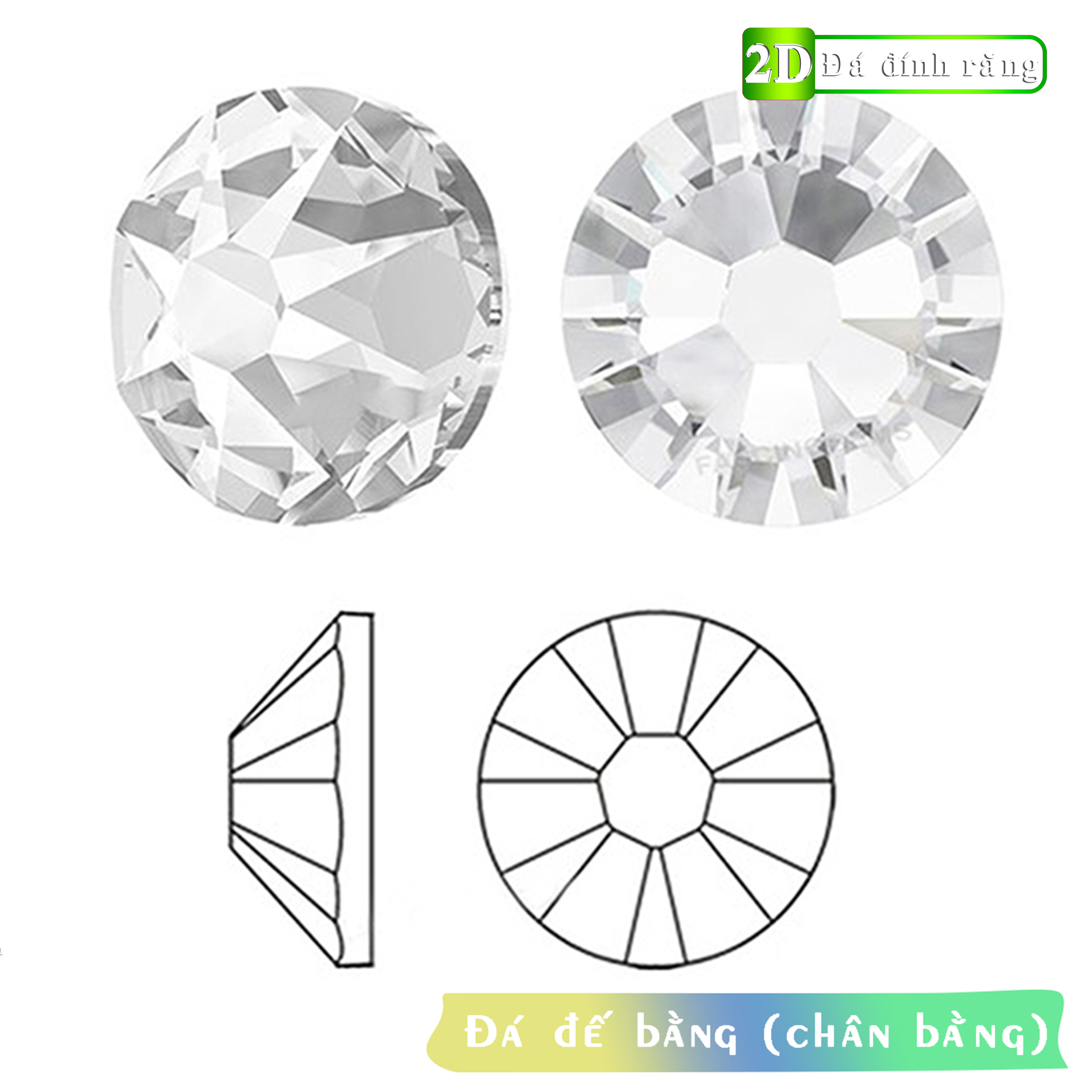 [HCM]Combo đá đính răng 5 viên + tặng keo dán