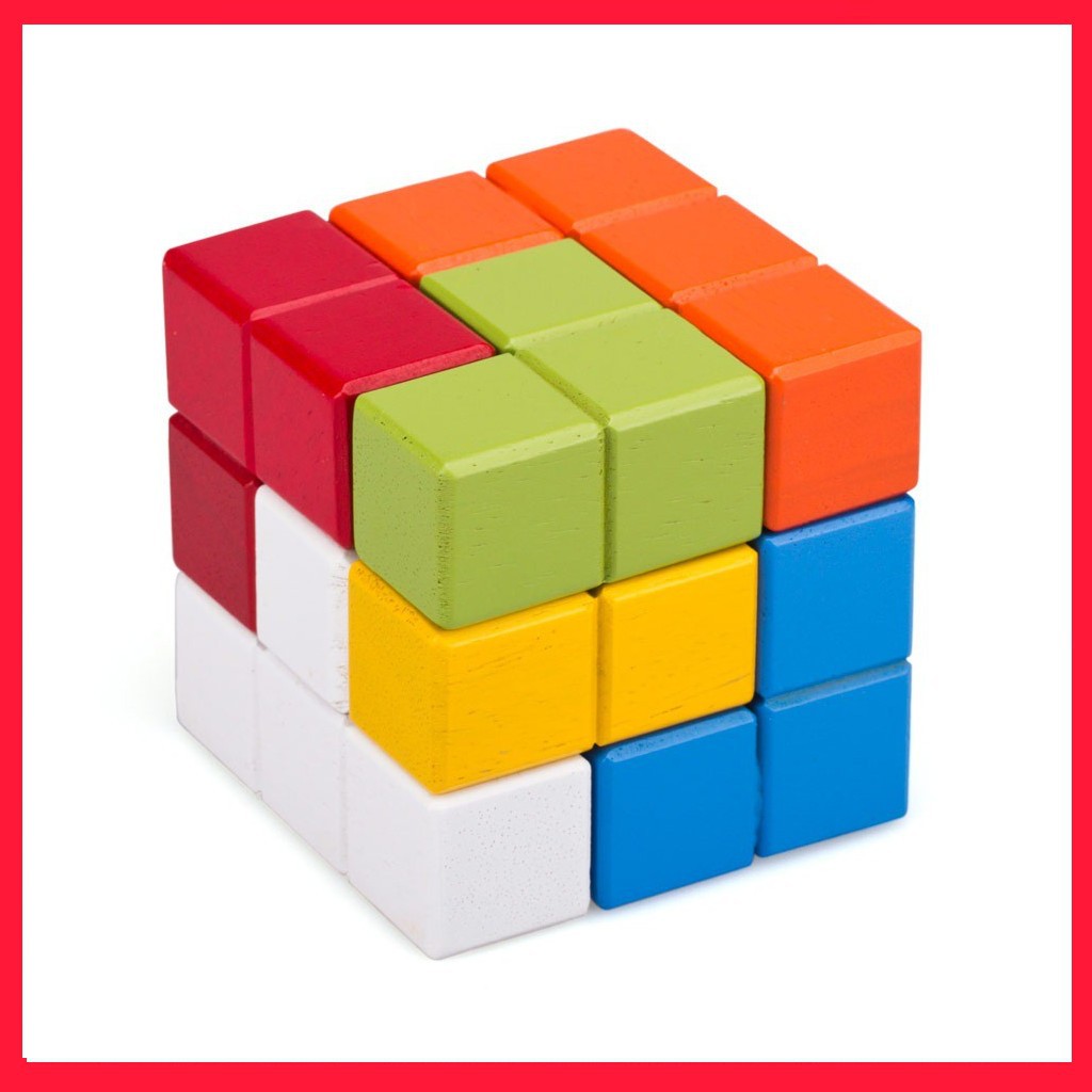 Rubik gỗ 7 màu cho bé Winwintoys (C287)