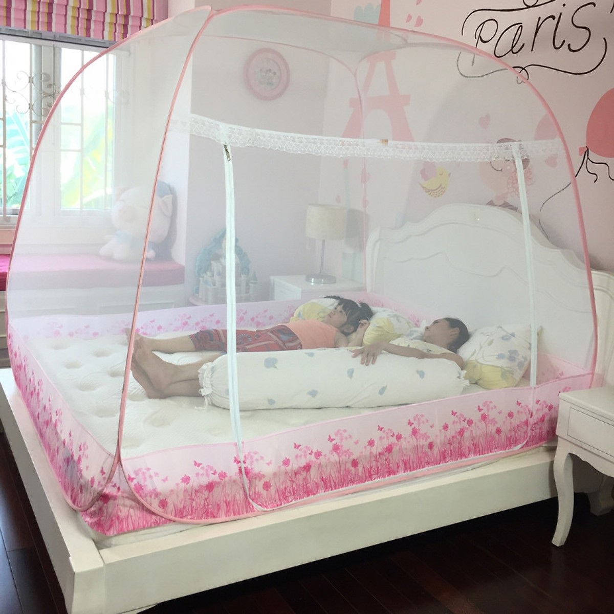 Màn chụp tự bung đỉnh Vuông cao cấp 1m8x2m