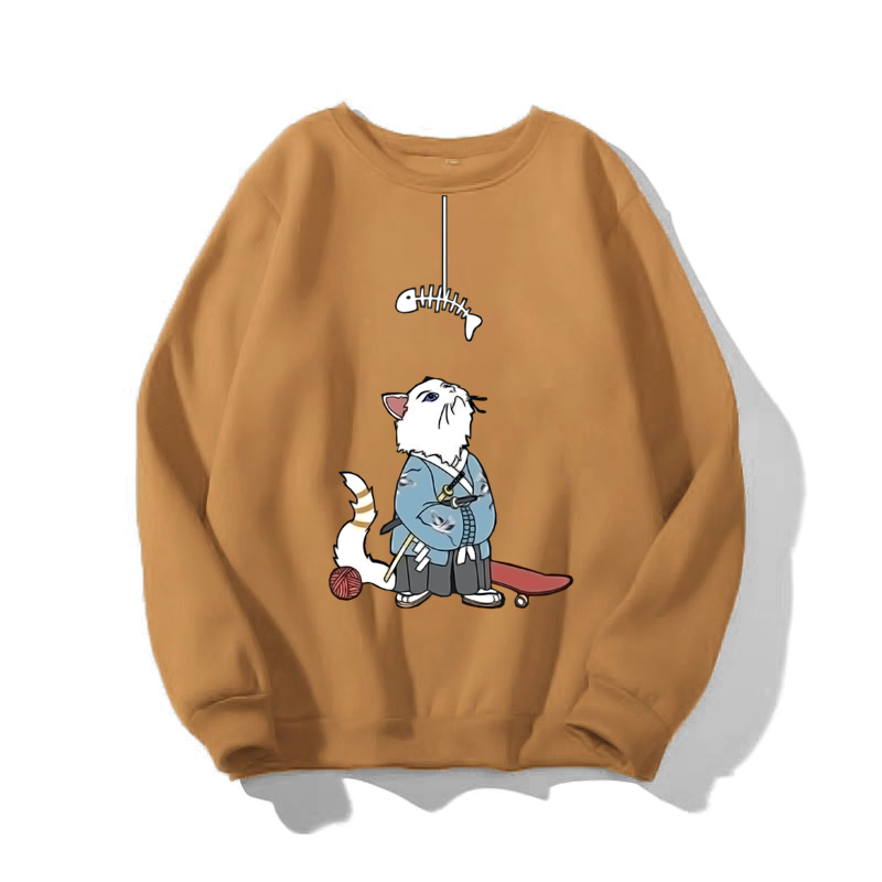 [Hoàn Tiền 15%] ÁO SWEATER NAM NỮ IN THẦN MÈO (NHIỀU MÀU)