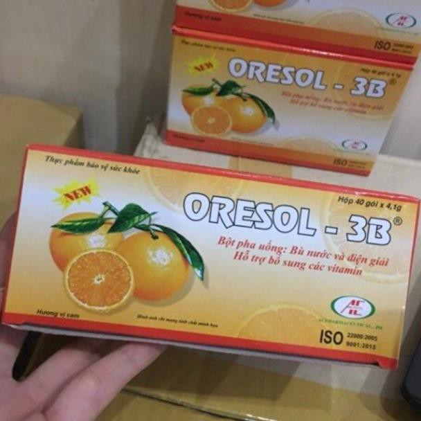 [HCM]Oresol -3B Bù Nước Và Chất Điện Giải Hộp 40 Gói