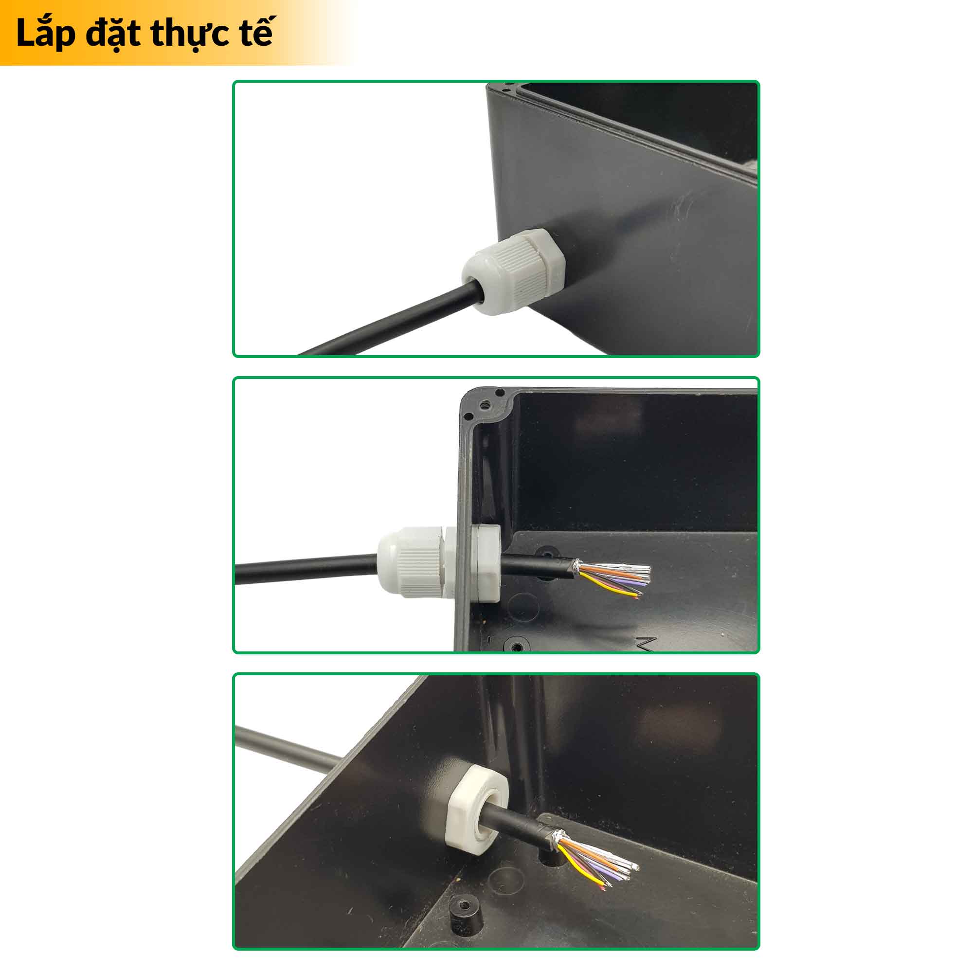 Ốc siết cáp nhựa (luồn dây điện)