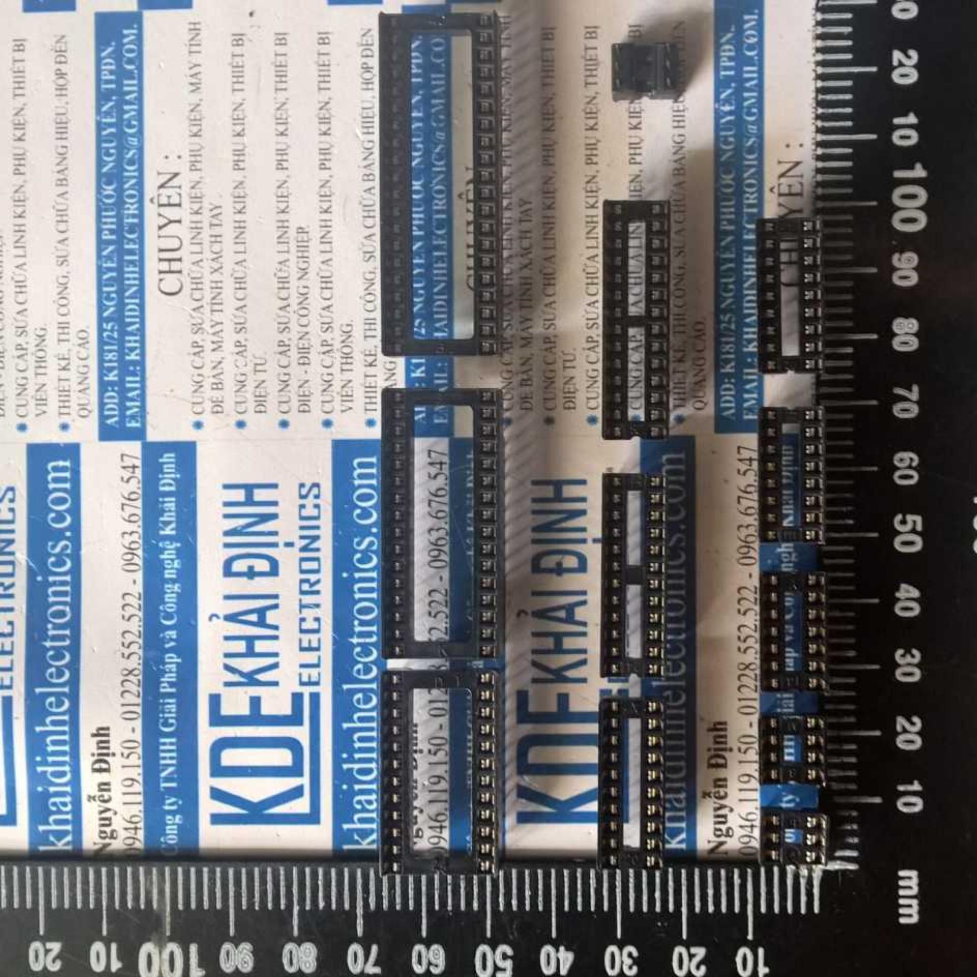 Đế ic màu đen, chân cắm 8p khe hẹp kde0435