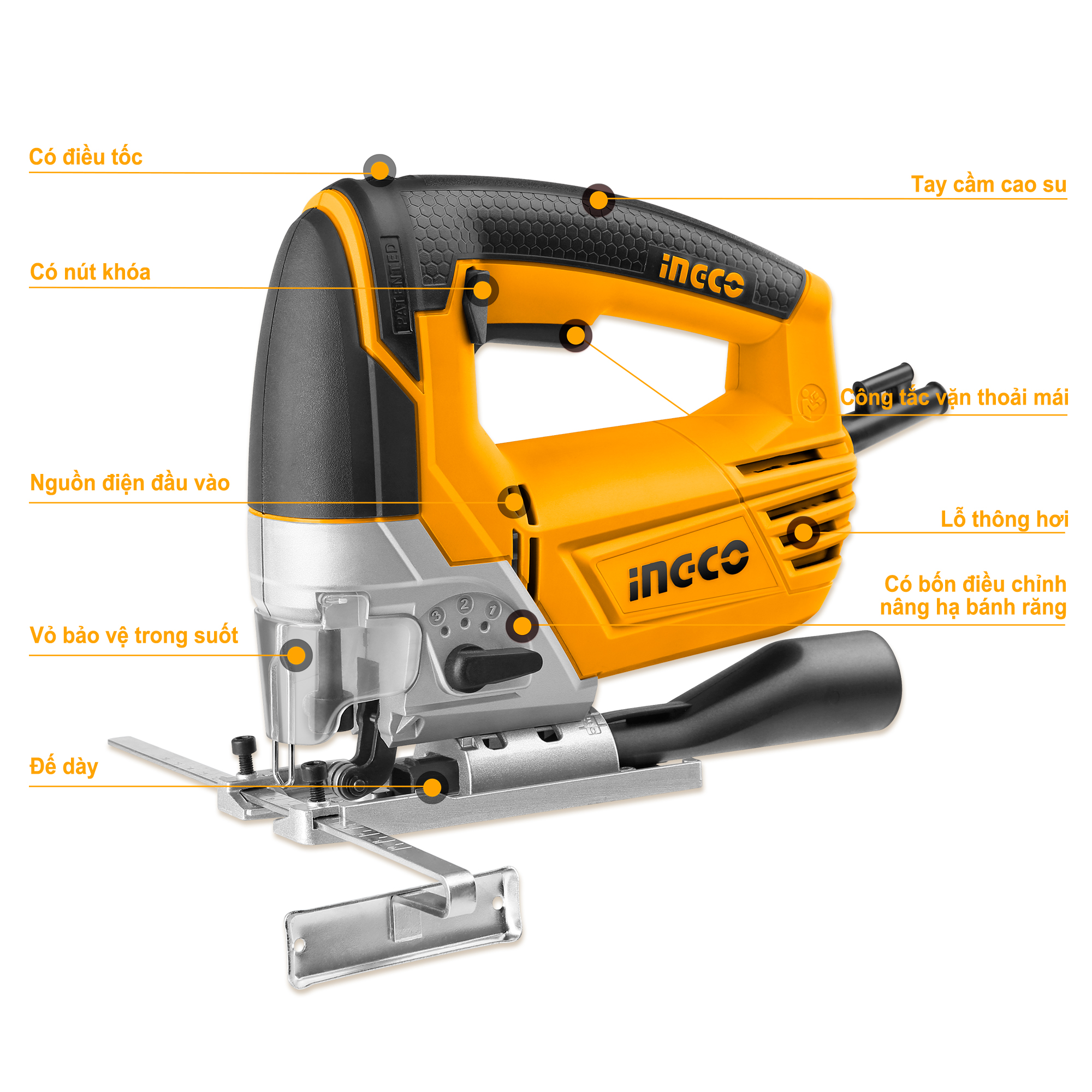 Máy cưa lọng 800W INGCO JS80028