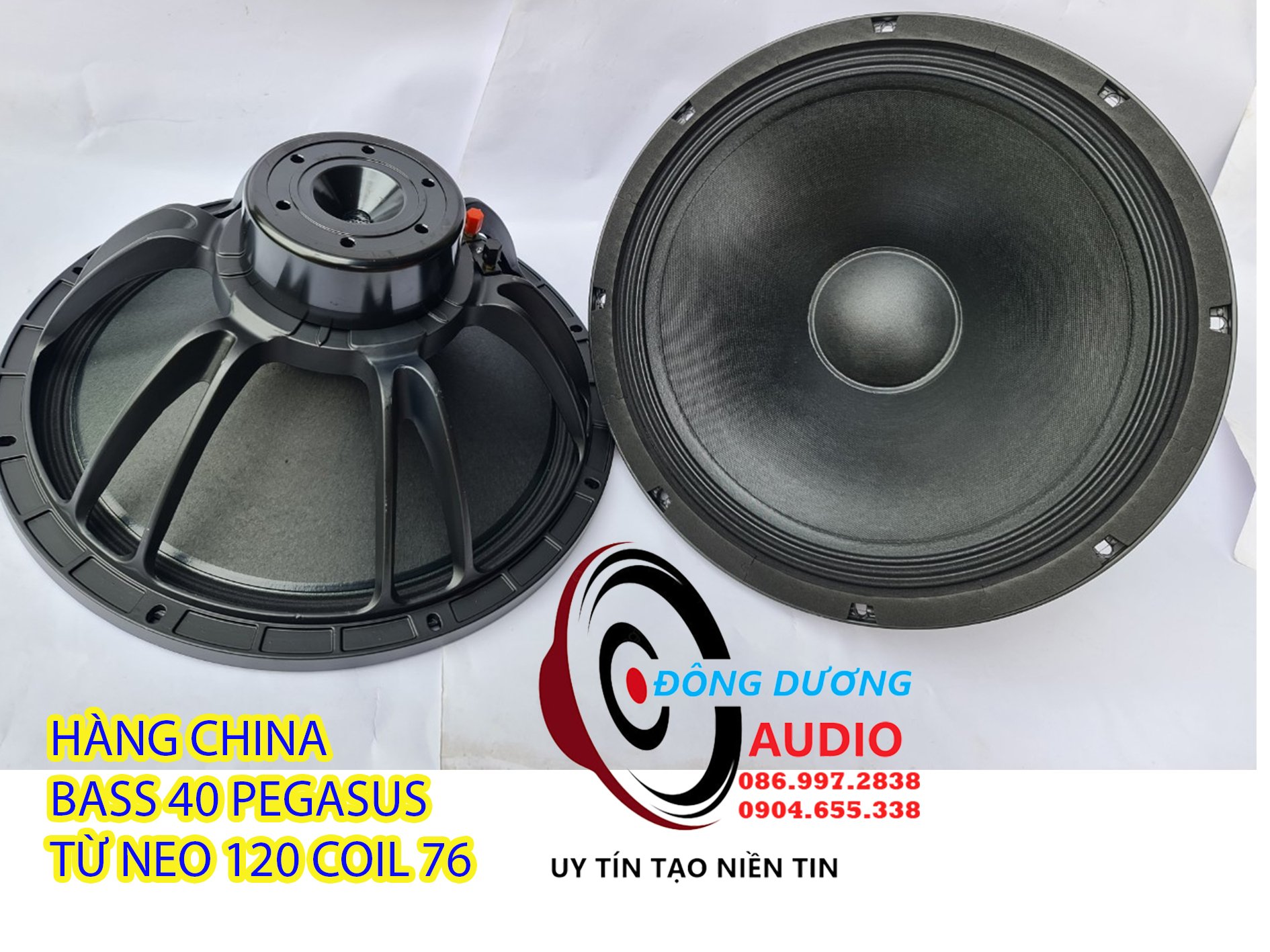2 củ loa bass 4 tấc từ neo 100mm coil 76mm màng sơn chống nước - loa neo 40 - củ loa từ neo