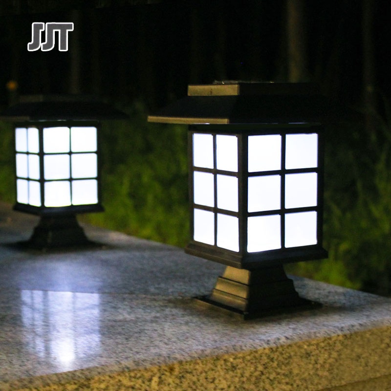 Japanese lantern Decorate the garden or walkway, embroidered lawn, solar panel, led sensor, solar panel, solar power, lamp led, solar cell, solar cell, wall lamp.