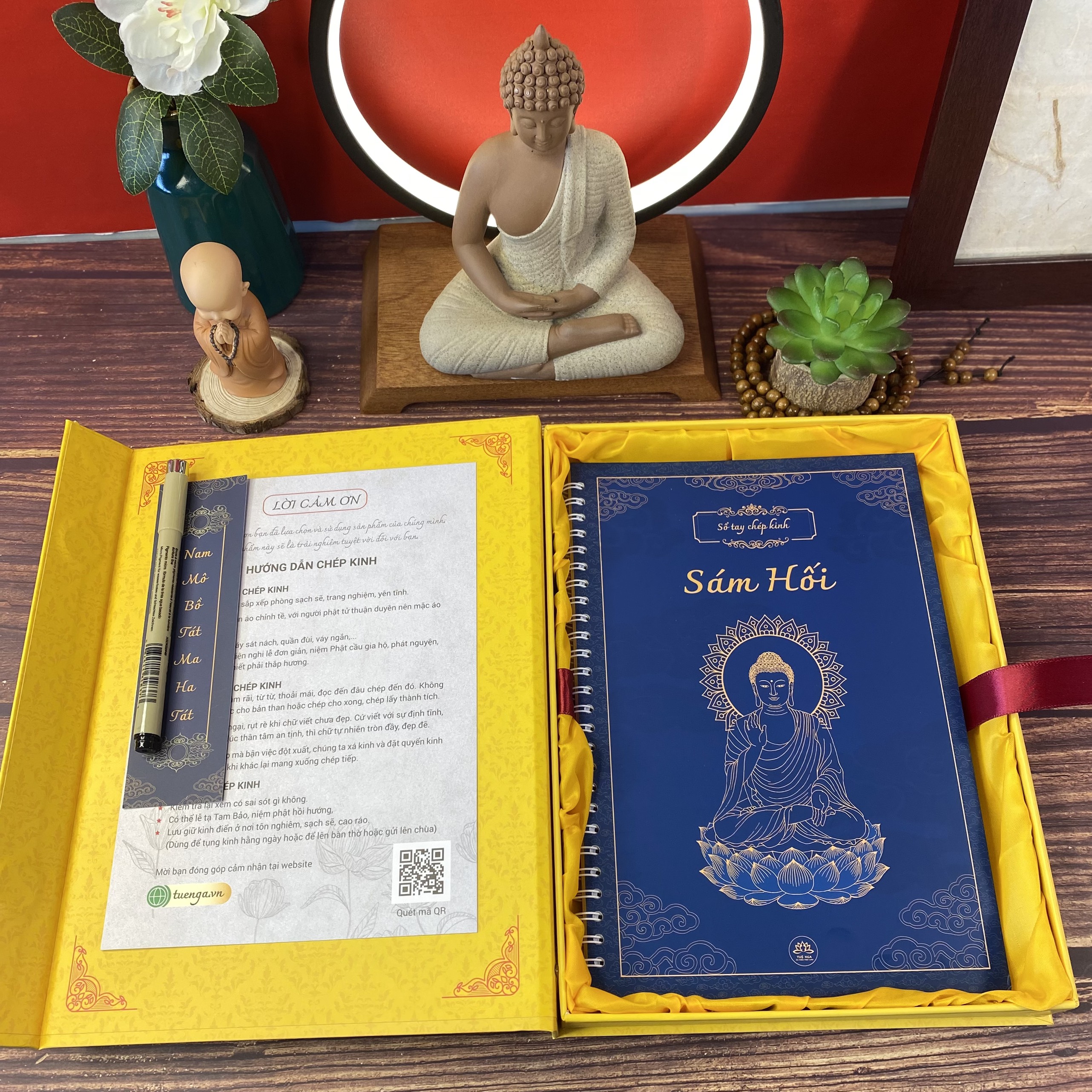 Sổ tay chép Sám Hối in mờ - Tuệ Nga