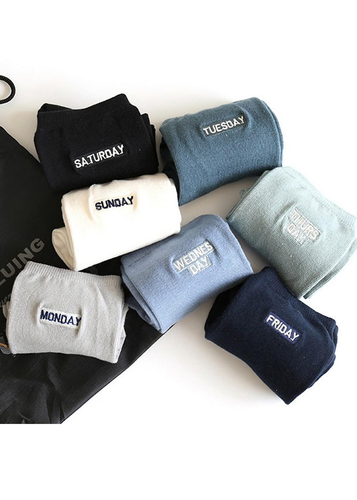 Set tất vớ 7 ngày cho nam - Kèm túi