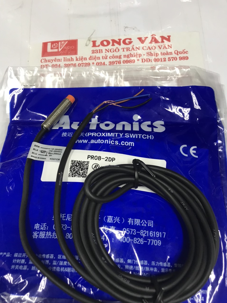Cảm biến tiệm cận Autonics PR08-2DN/PR08-2DP 2mm 12-24VDC