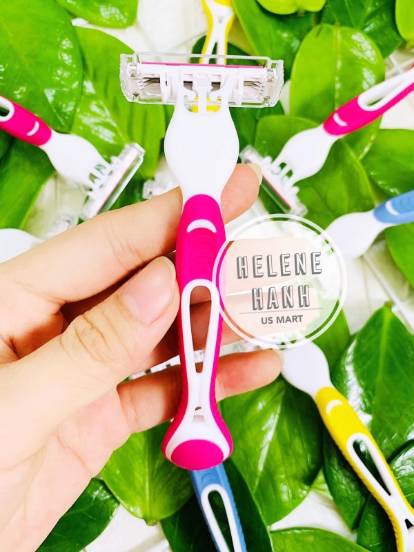 [US] Dao cạo Gillette Venus 3 lưỡi dành cho nữ (Màu hồng) nhập khẩu