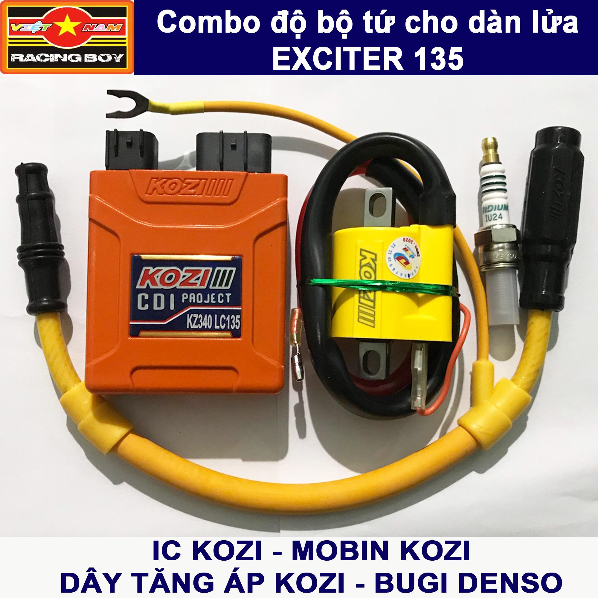 Combo độ full bộ tứ cho dàn lửa Exciter 135 - KOZI Malaysia