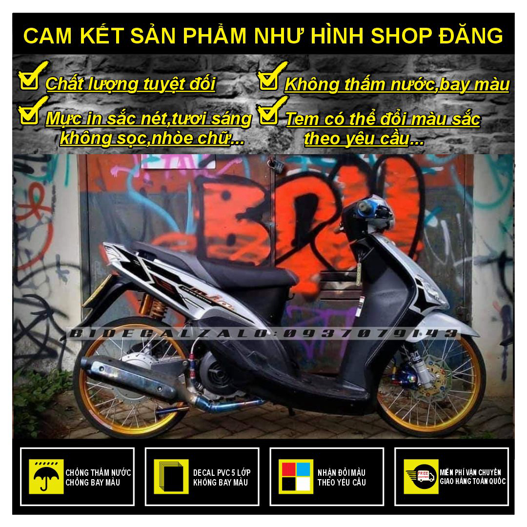 Hcm-bidecal- tem rời mio nhỏ đời đầu phối đen trắng