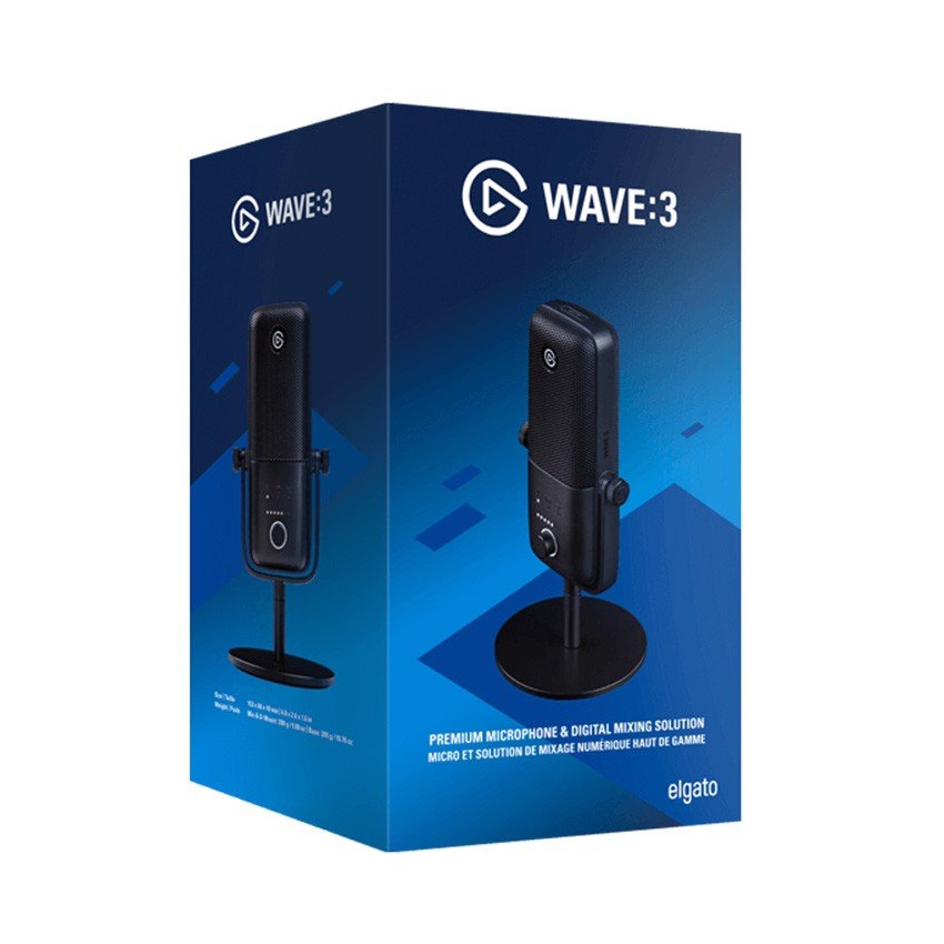 Thiết bị thu âm thanh Microphone Elgato Wave 3 10MAB9901