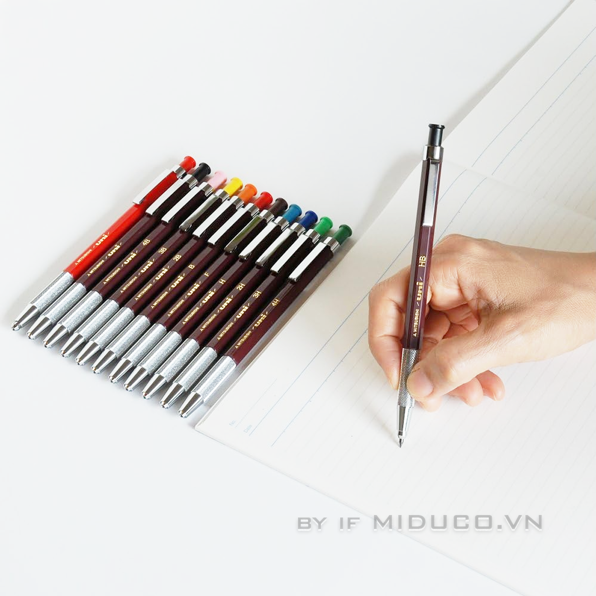 Bút chì bấm Uniball 2.0mm Mitsubishi Pencil