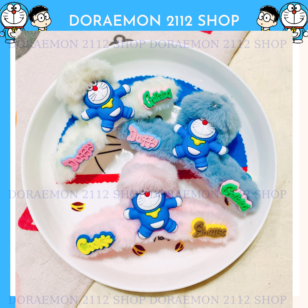 Kẹp tóc chéo Hàn Quốc mẫu Doraemon dễ thương
