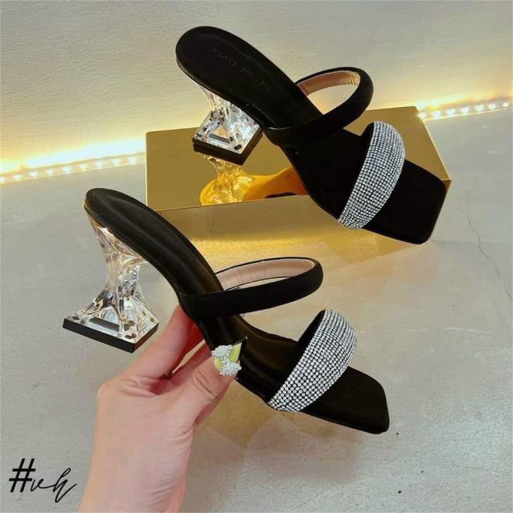 Dép Cao Gót Quai Ngang Nữ 3 Phân Siêu Đẹp - MS 121