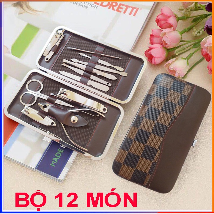 Bộ cắt tỉa móng tay móng chân 12 món tiện dụng