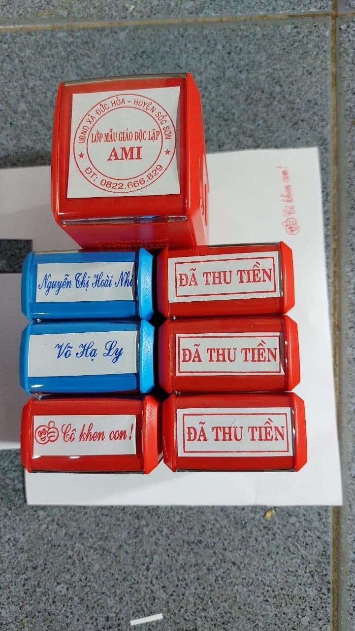 Khắc con dấu tên theo yêu cầu
