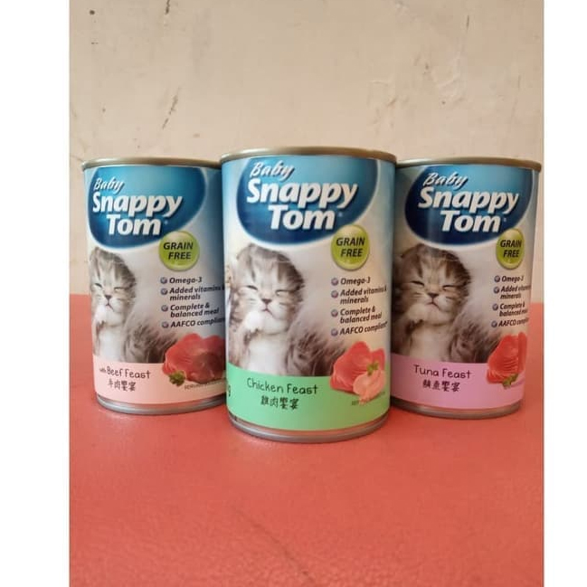 Pate Cho Mèo Con Snappy Tom  - Lon 150g