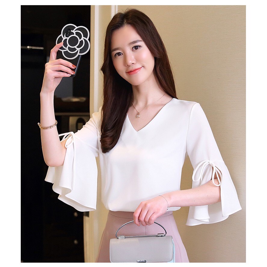 ÁO KIỂU TAY LOE CỰC DUYÊN -MÃ M01