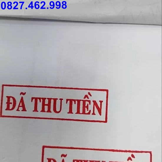 Con dấu đã thu tiền, đã thanh toán,...