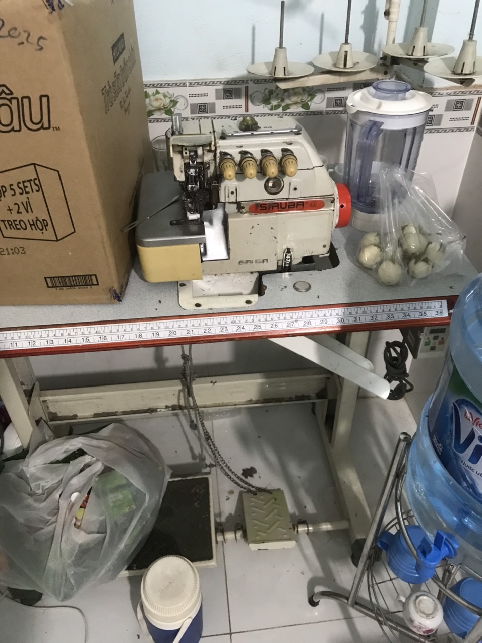 Cò Giật Chỉ Máy Vắt Sổ Siruba 4 Chỉ.
