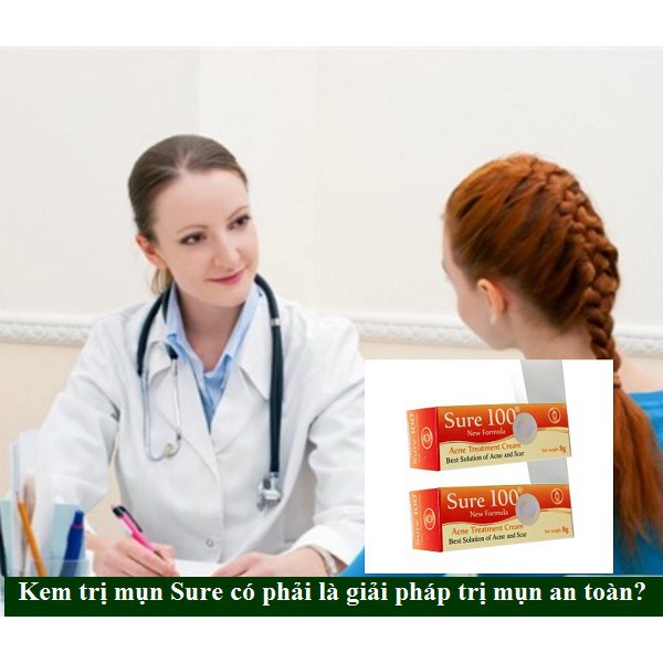 kem mụn trứng cá và sẹo thâm SURE 100
