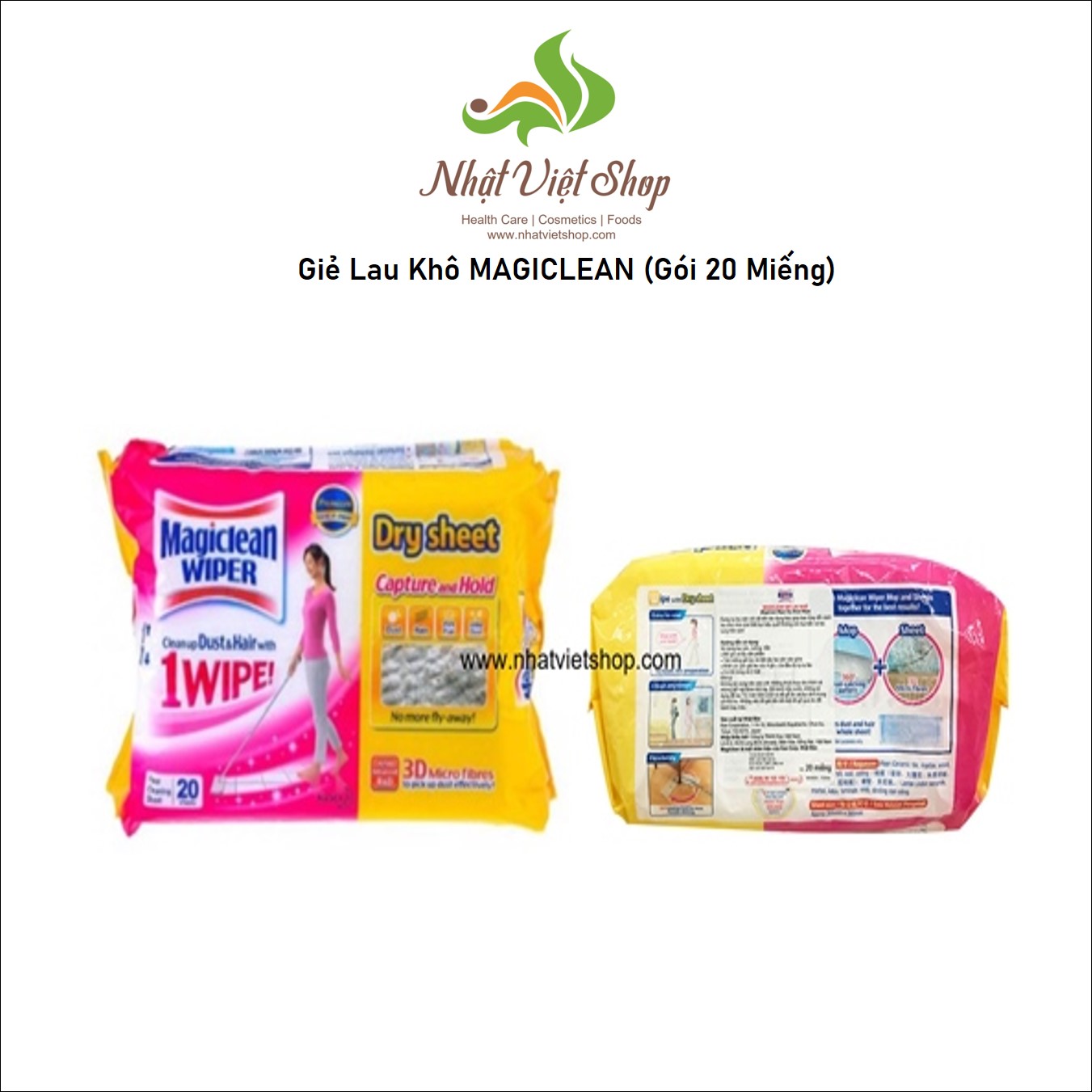 Giẻ Lau Sàn Khô Magiclean - 20 Miếng