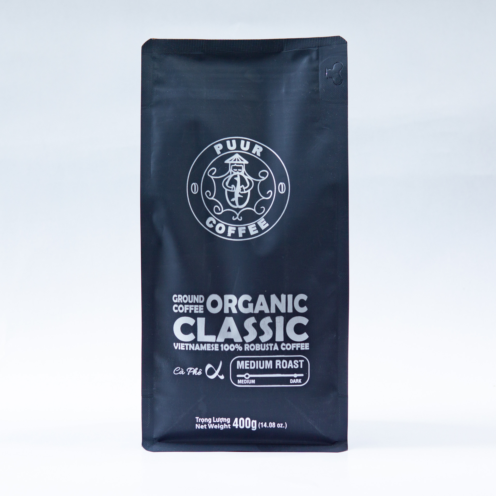 Cà phê Robusta nguyên chất 400g - Puur Coffee