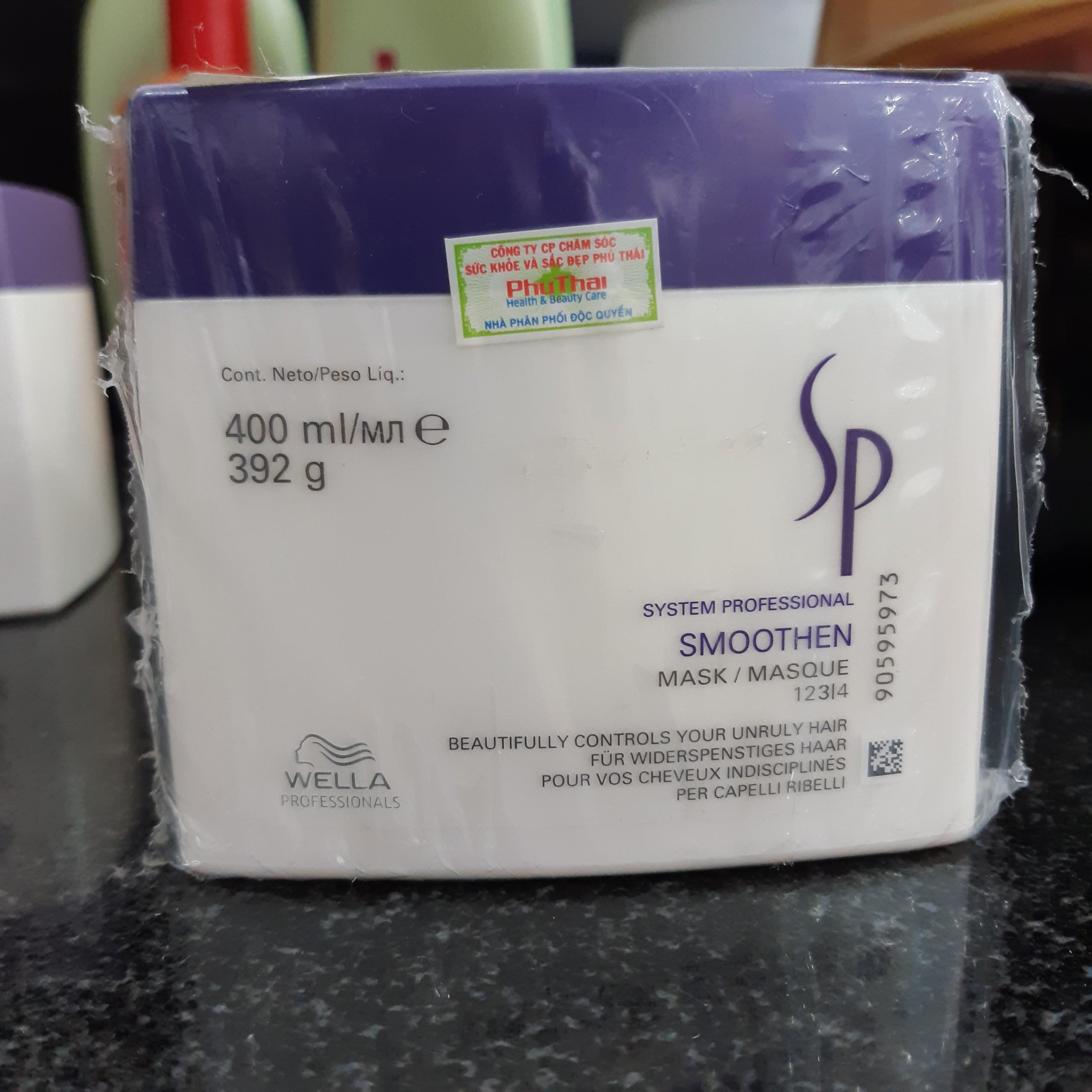 [HCM]HẤP DẦU SIÊU MƯỢT CHO TÓC THẲNG SP WELLA SMOOTHEN MASK 400ML