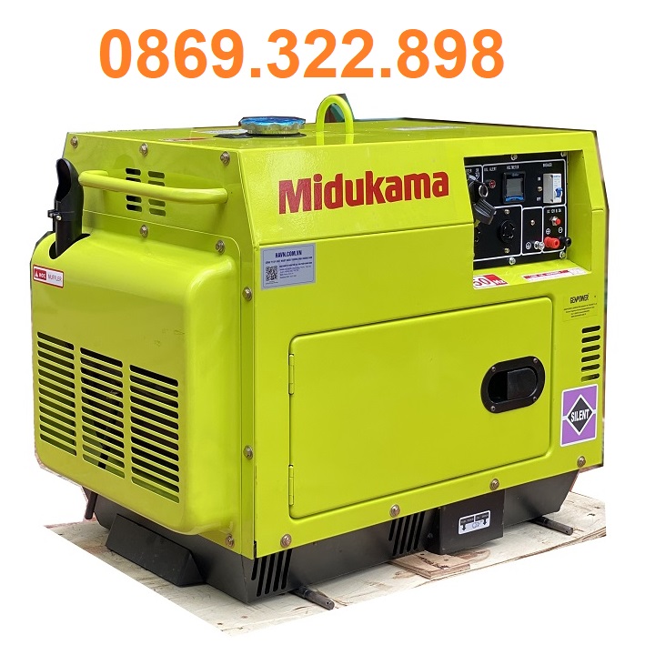 Máy phát điện chạy dầu 3kw midukama gdg 4000ecs