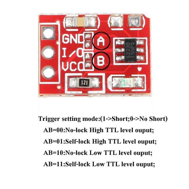 Combo 4 Module Cảm Ứng 1 Chạm Điện Dung TTP223B TTP223 Mini