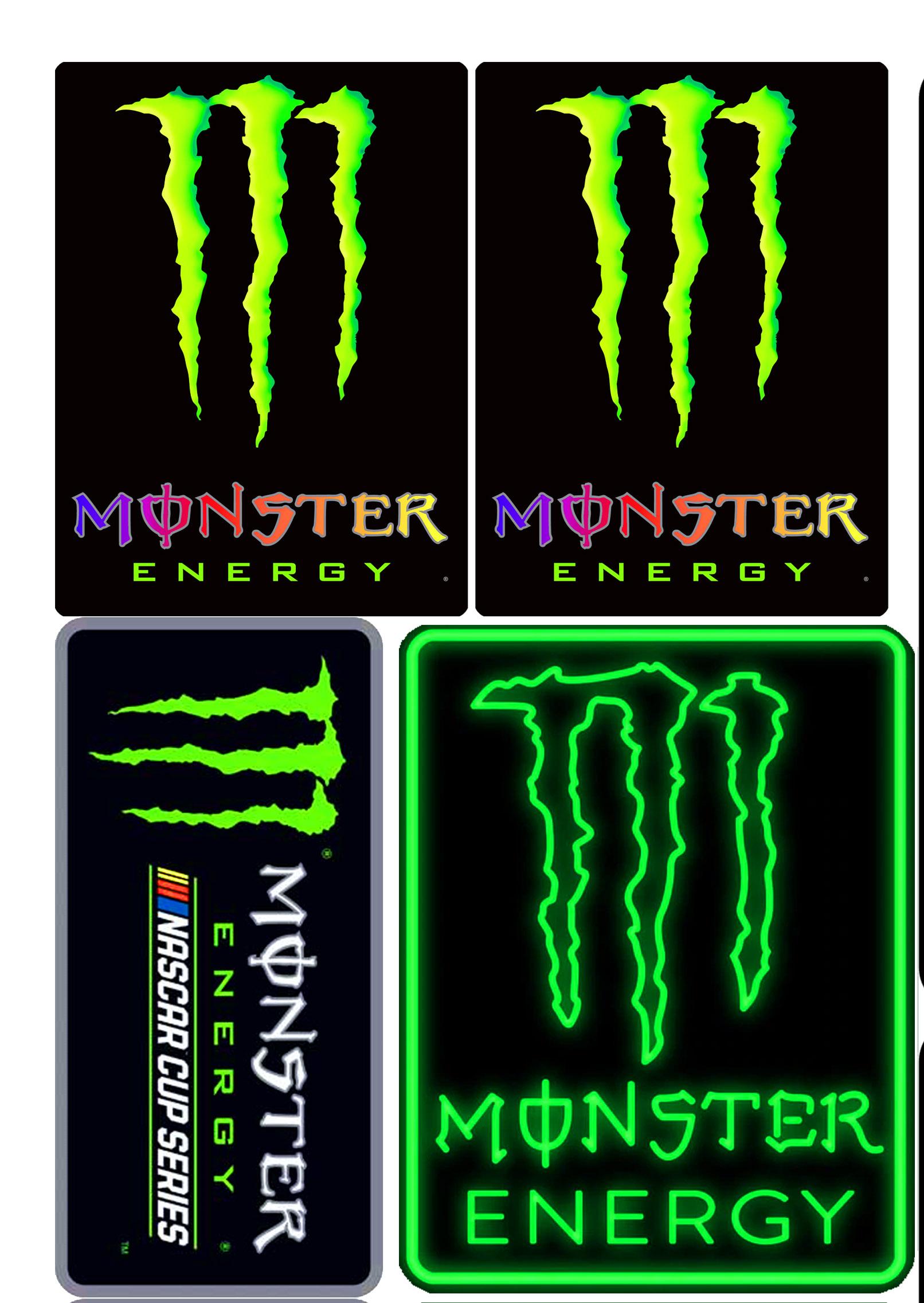 tem tấm MONSTER hắc ám cao cấp 8 tem lớn