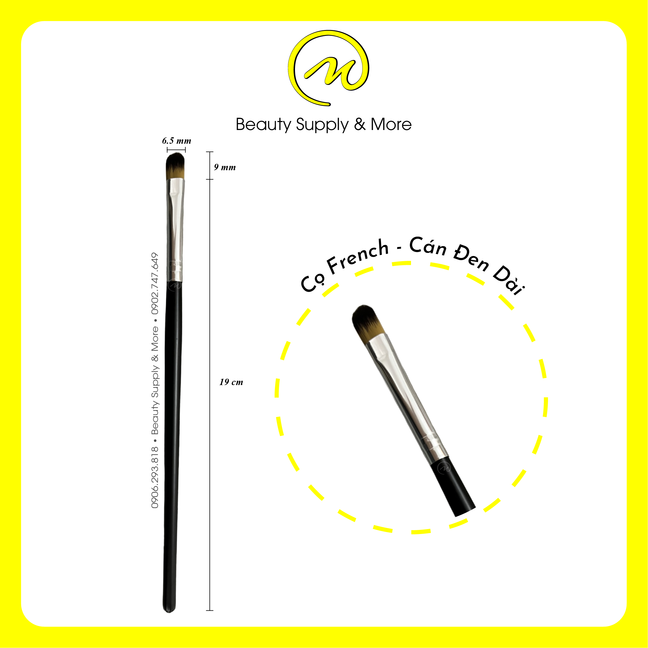 Cọ Frech Đầu móng 805/ Loại Cao Cấp - CỌ NAIL