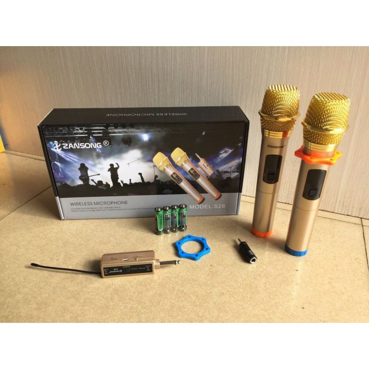Micro Không Dây Đa Năng Zansong S28 - Bộ 2 mic
