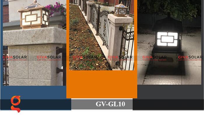 Đèn trụ cổng sử dụng năng lượng mặt trời GV-GL10