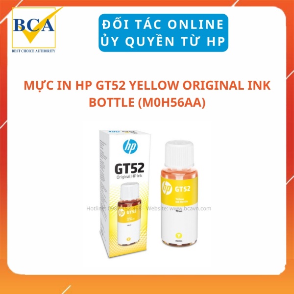 Bảng giá Mực In HP GT52 Yellow Original Ink Bottle (M0H56AA) Phong Vũ