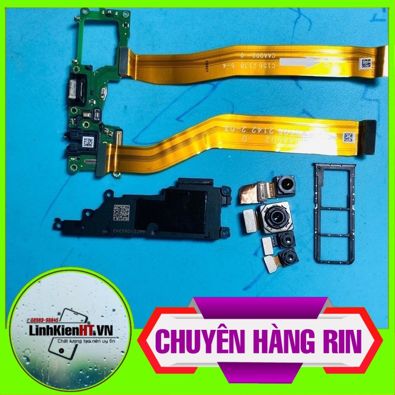 Main sạc,camera trước,camera sau,loa ngoài,cáp nối main,cáp nối màn hình rin bóc máy,khay sim,Oppo A74