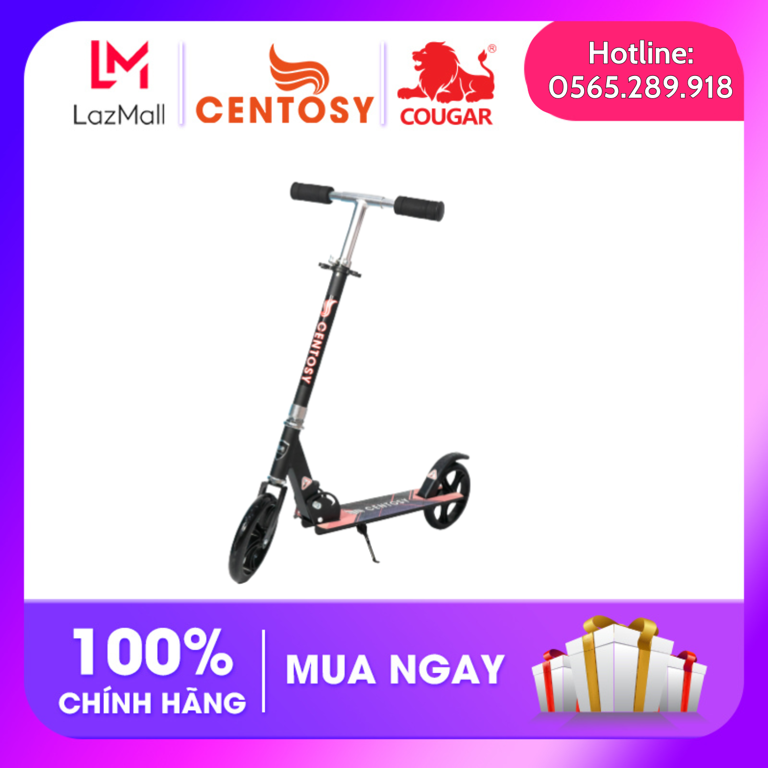 Xe Scooter ALS/Centosy A003 - xe trượt scooter dành cho bạn 1m trở lên, độ chịu lực lên đến 40kg