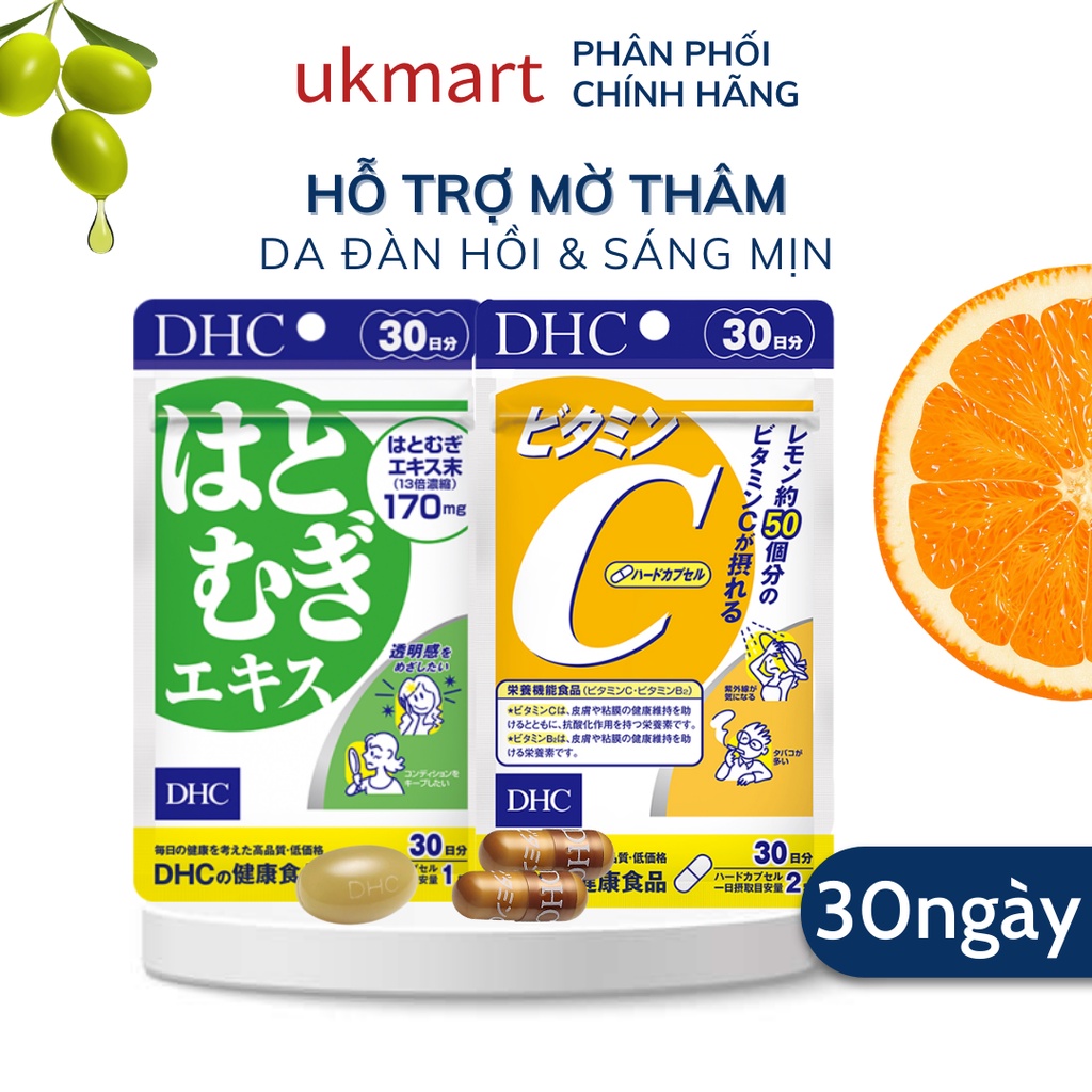Combo viên uống dhc sáng da mờ thâm 30 ngày