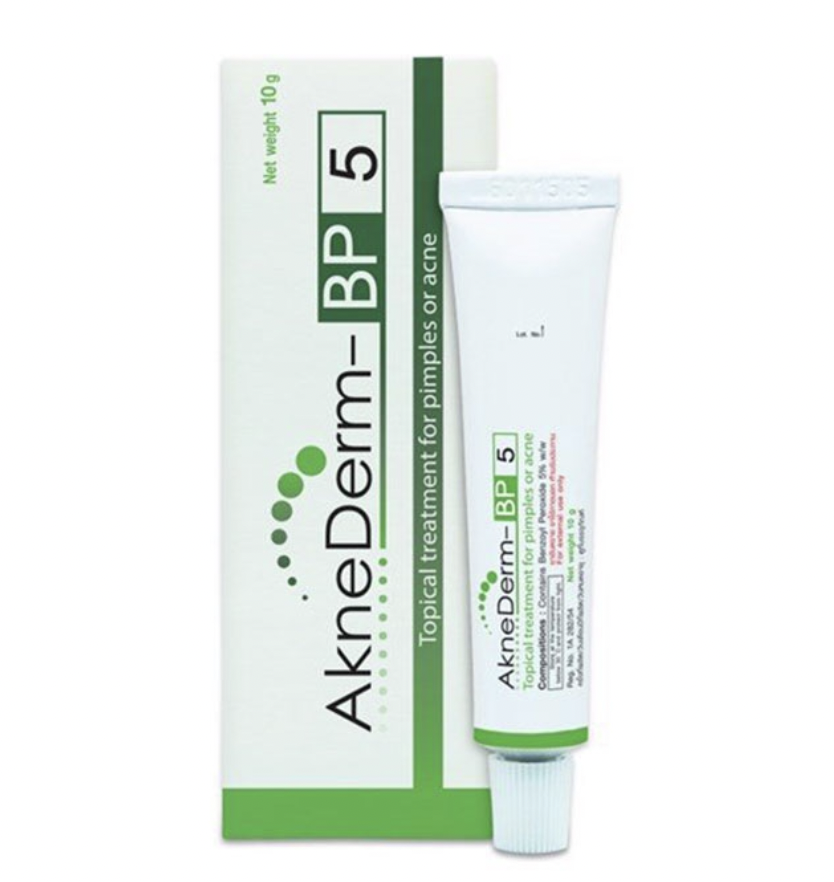 [HCM][10g] KEM GIẢM MỤN BENZOYL PEROXIDE 5% AKNEDERM