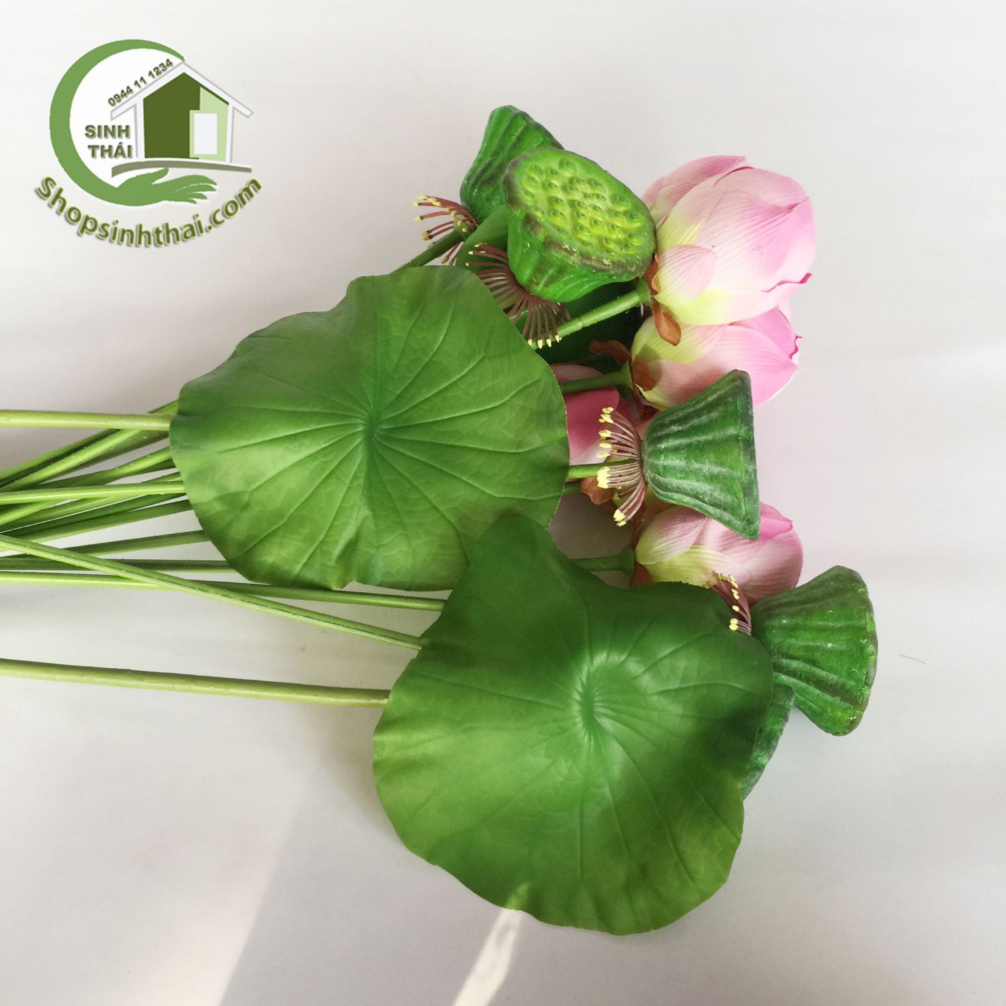 [HCM]Lá sen giả - cành lá sen cao cấp - 1 lá