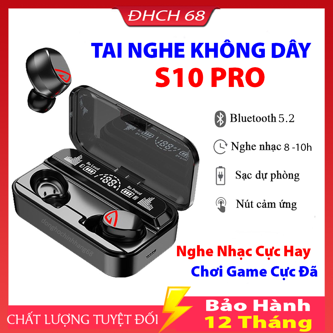 Tai Nghe Bluetooth Không Dây M10 Pro Pin Cực Trâu Nghe Nhạc Cực Hay Chơi Game Cực Đã Tai Nghe Không Dây ,Tai Nghe Bluetooth 5.1 Bảo Hành 12 Tháng