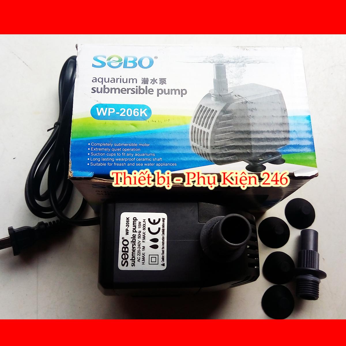 Máy bơm nước hồ cá La hán - Cá Dĩa - hồ cá thủy sinh WP-206K