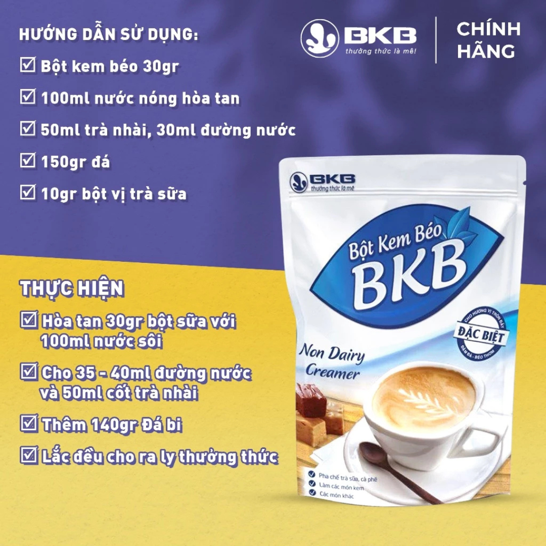 Bột Kem Béo BKB Siêu Ngon 1kg – Bí Quyết Tạo Nên Đồ Uống Hấp Dẫn