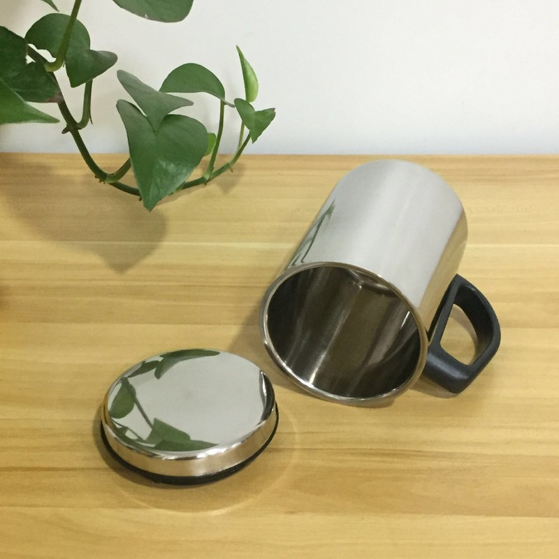 [HCM]Cốc inox 304 2 lớp cách nhiệt  dày đẹp sáng bóng độ bền caoca giữ nhiệt